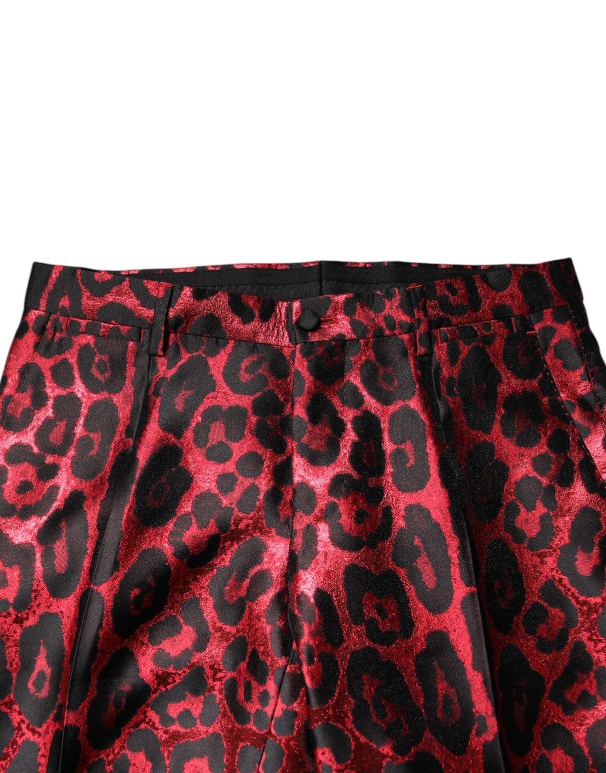 Dolce & Gabbana Red Leopard Double Breasted 2 Piece Suit