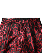 Dolce & Gabbana Red Leopard Double Breasted 2 Piece Suit