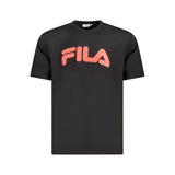 Fila Black Cotton Men T-Shirt