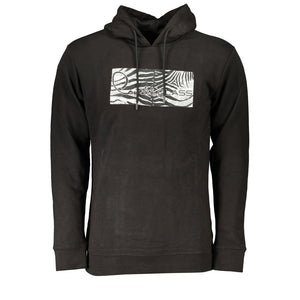 Cavalli Class Black Cotton Men Sweater