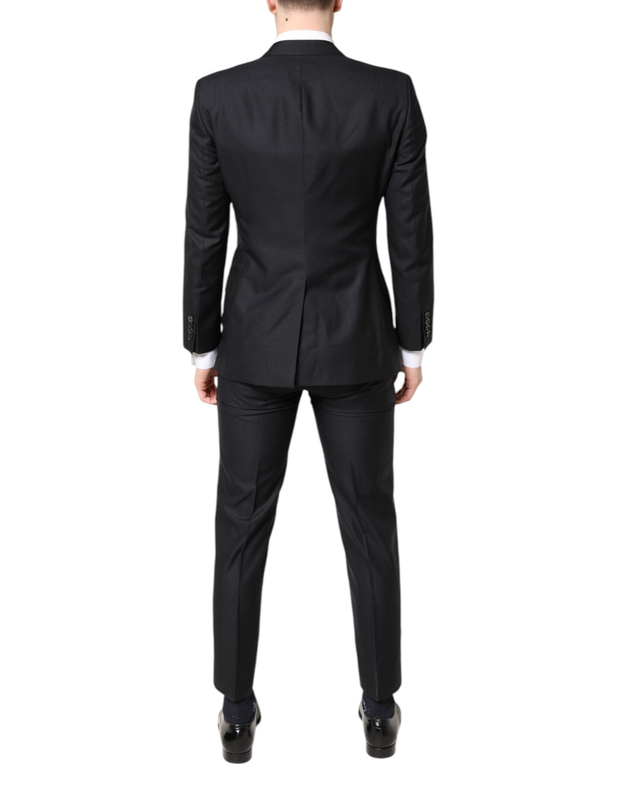 Dolce & Gabbana Black MARTINI Wool Formal 3 Piece Suit