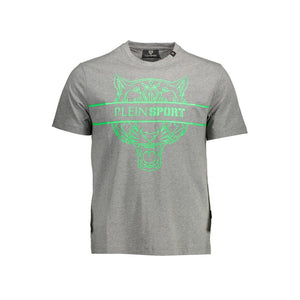 Plein Sport Brown Cotton Men T-Shirt