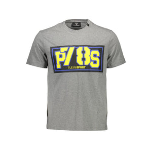 Plein Sport Brown Cotton Men T-Shirt
