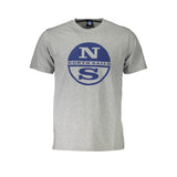 North Sails Brown Cotton Men T-Shirt