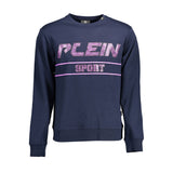 Plein Sport Blue Cotton Men Sweater