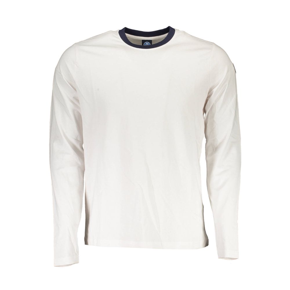 North Sails White Cotton Men T-Shirt