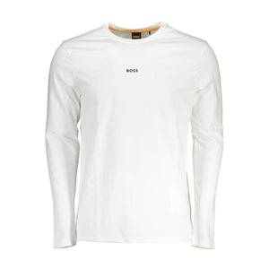 Hugo Boss White Cotton Men TShirt