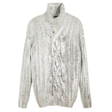 Balmain Brown Wool Men Turtleneck Sweater
