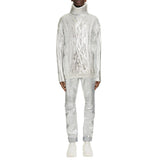 Balmain Brown Wool Men Turtleneck Sweater