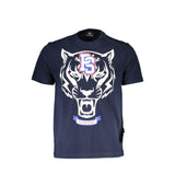 Plein Sport Blue Cotton Men T-Shirt