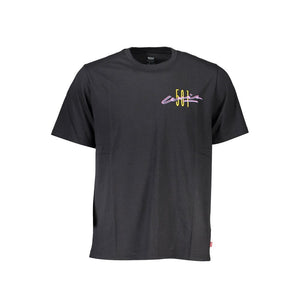 Levi's Black Cotton Men T-Shirt