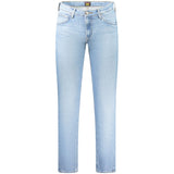 Lee Light Blue Cotton Men Jeans