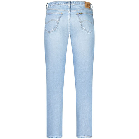 Lee Light Blue Cotton Men Jeans