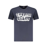 Cavalli Class Blue Cotton Men T-Shirt