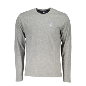 North Sails Gray Cotton Men TShirt
