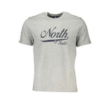 North Sails Gray Cotton Men T-Shirt