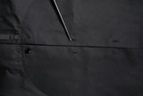Emporio Armani Black Cotton Long Sleeves Formal Dress Shirt
