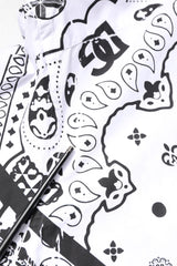 Dolce & Gabbana White Black Bandana MARTINI Formal Shirt