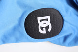 Dolce & Gabbana Blue Cotton Hooded Men Sportswear Vest Sweater