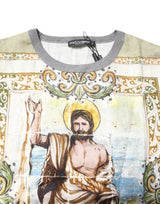 Dolce & Gabbana Religious Print Men Short Sleeves T-shirt