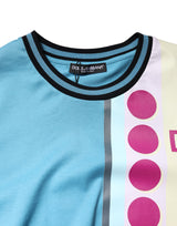 Dolce & Gabbana Multicolor Printed Logo Short Sleeve T-shirt