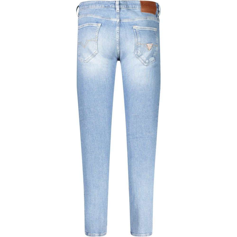 Guess Jeans Light Blue Cotton Men Jeans