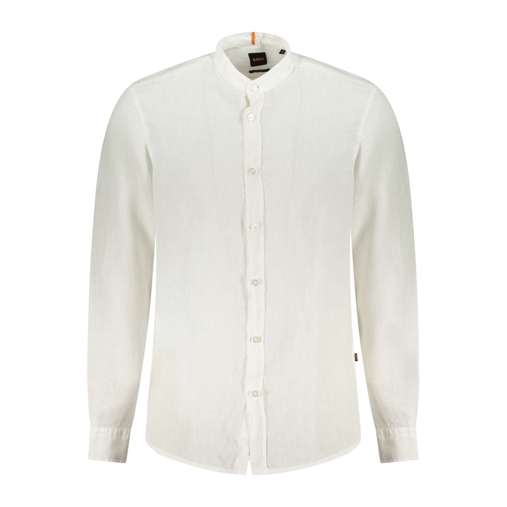 Hugo Boss White Linen Shirt