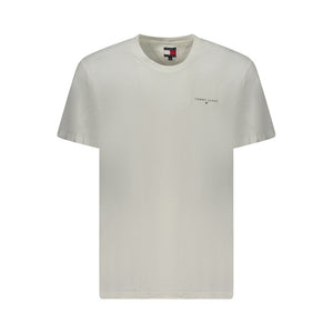 Tommy Hilfiger White Cotton Men T-Shirt