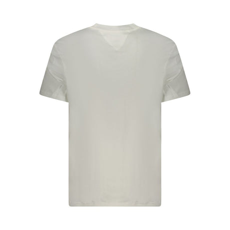 Tommy Hilfiger White Cotton Men T-Shirt