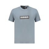 Napapijri Gray Cotton Men T-Shirt