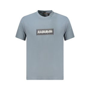 Napapijri Gray Cotton Men T-Shirt