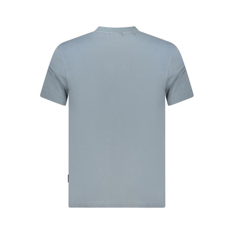 Napapijri Gray Cotton Men T-Shirt