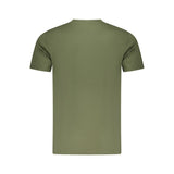 Cavalli Class Green Cotton Men T-Shirt
