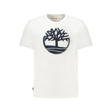 Timberland White Cotton Men T-Shirt