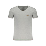 Aeronautica Militare Gray Cotton Men T-Shirt