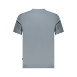 Napapijri Gray Cotton Men T-Shirt
