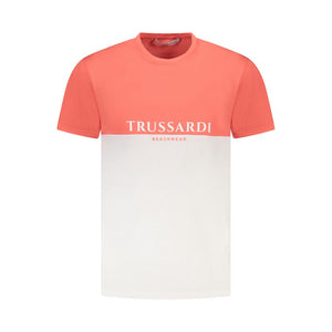 Trussardi Pink Cotton Men T-Shirt