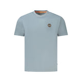 Napapijri Gray Cotton Men T-Shirt