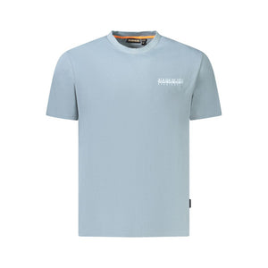 Napapijri Gray Cotton Men T-Shirt