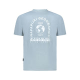 Napapijri Gray Cotton Men T-Shirt