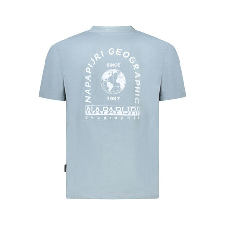 Napapijri Gray Cotton Men T-Shirt
