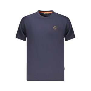 Napapijri Blue Organic Cotton Men T-Shirt