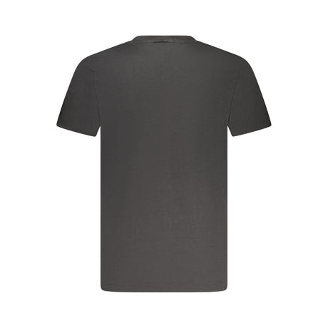 Calvin Klein Black Cotton Men V-Neck T-Shirt