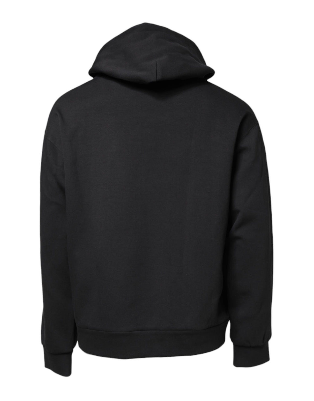 Dolce & Gabbana Black Bee Crown Embroidery Hooded Sweater