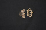 Dolce & Gabbana Black Bee Crown Embroidery Hooded Sweater
