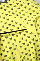 Dolce & Gabbana Yellow Heart Crew Neck Men Pullover Sweater