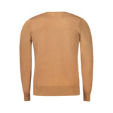 Coveri Moving Brown Nylon Men Sweater