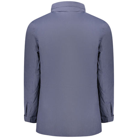 K-WAY Blue Polyamide Men Jacket