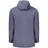 K-WAY Blue Polyamide Men Jacket