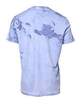 Dolce & Gabbana Blue Cotton Logo Print Crew Neck T-shirt